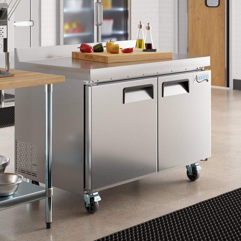 48" Worktop Refrigerator with 3 1/2" Backsplash