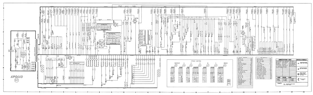 1967 Williams APOLLO Pinball Machine EM Schematic
