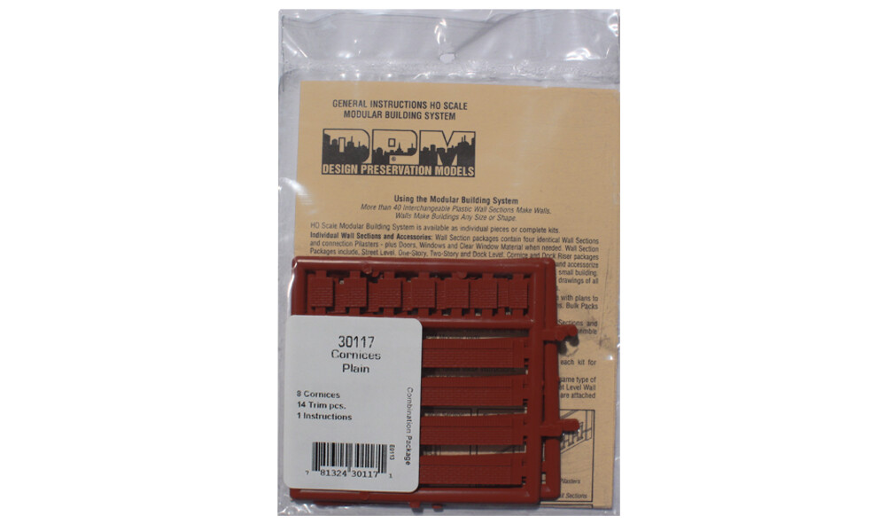 Woodland Scenics Cornice ~ Plain ~ HO Scale ~ 30117