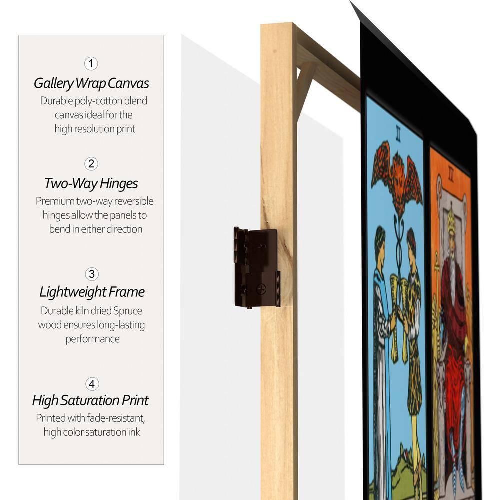 6 Ft. Printed 3-Panel Room Divider