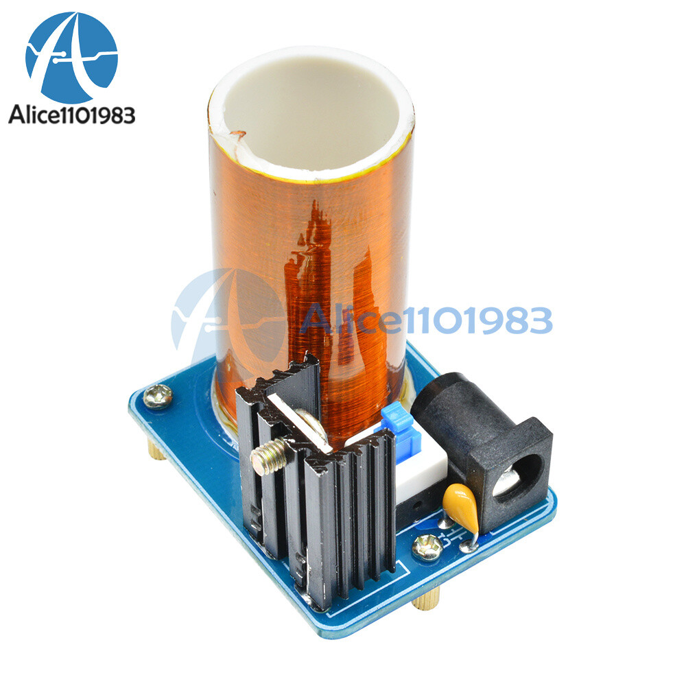 BD243 Mini Tesla Coil Module 9-12V Electronics Wireless Transmission Assembled
