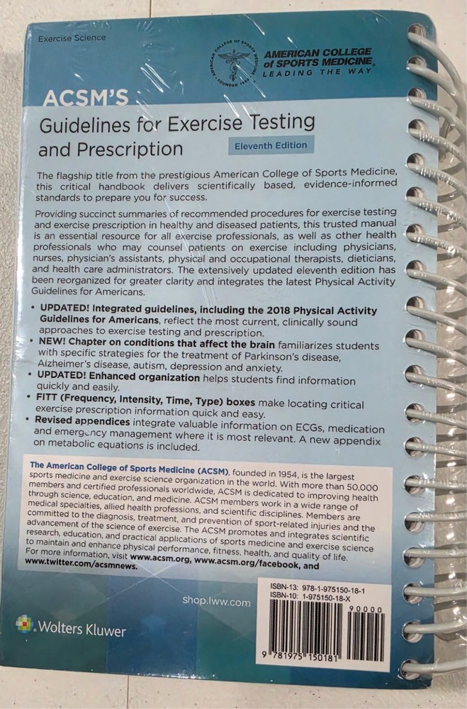 ACSM's Guidelines for Exercise Testing and Prescription