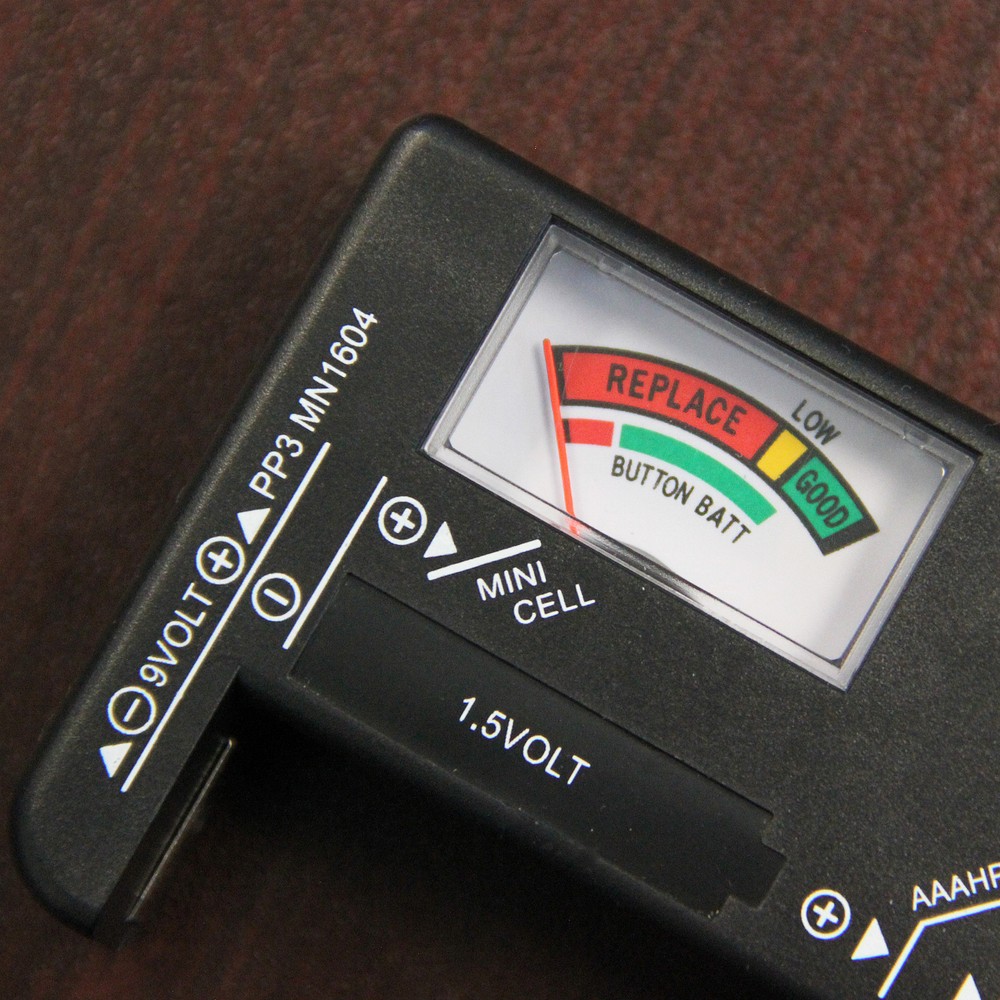 AA AAA C D 9V 1.5V Button Cell Batteries Universal Battery Tester Checker