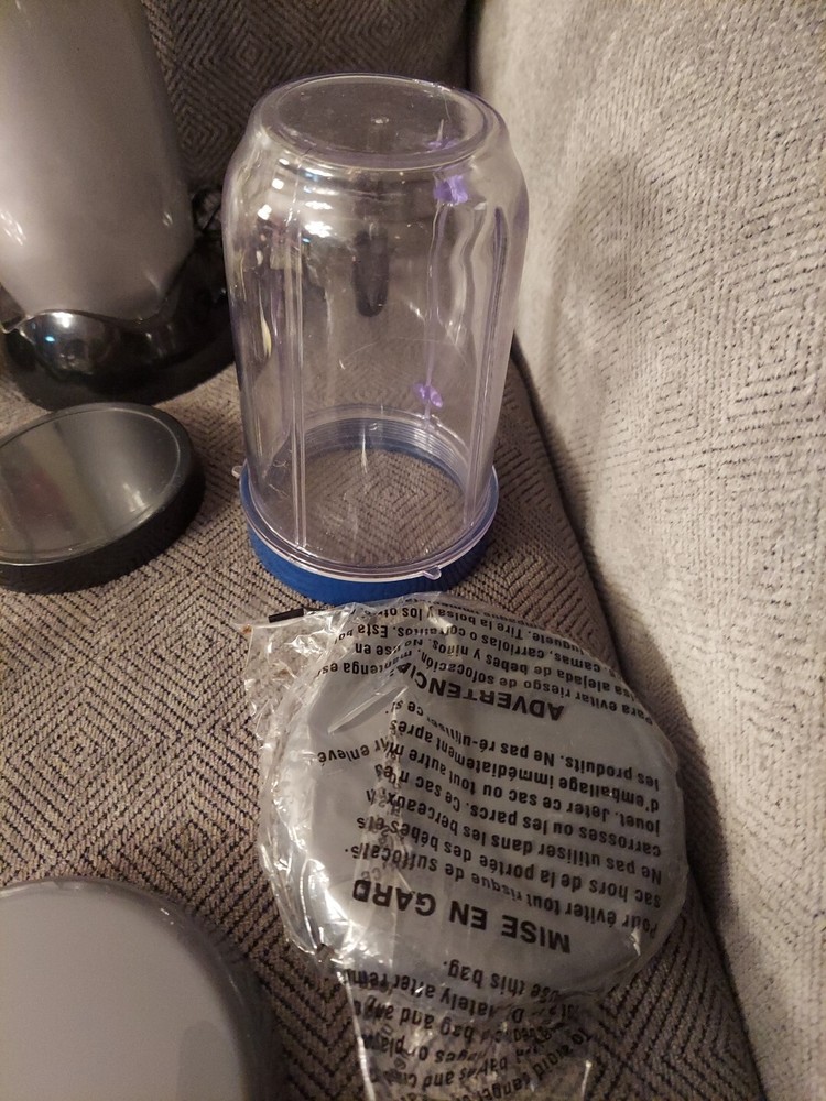 Magic Bullet Model MB1001 Blender Silver & Black 15+pieces