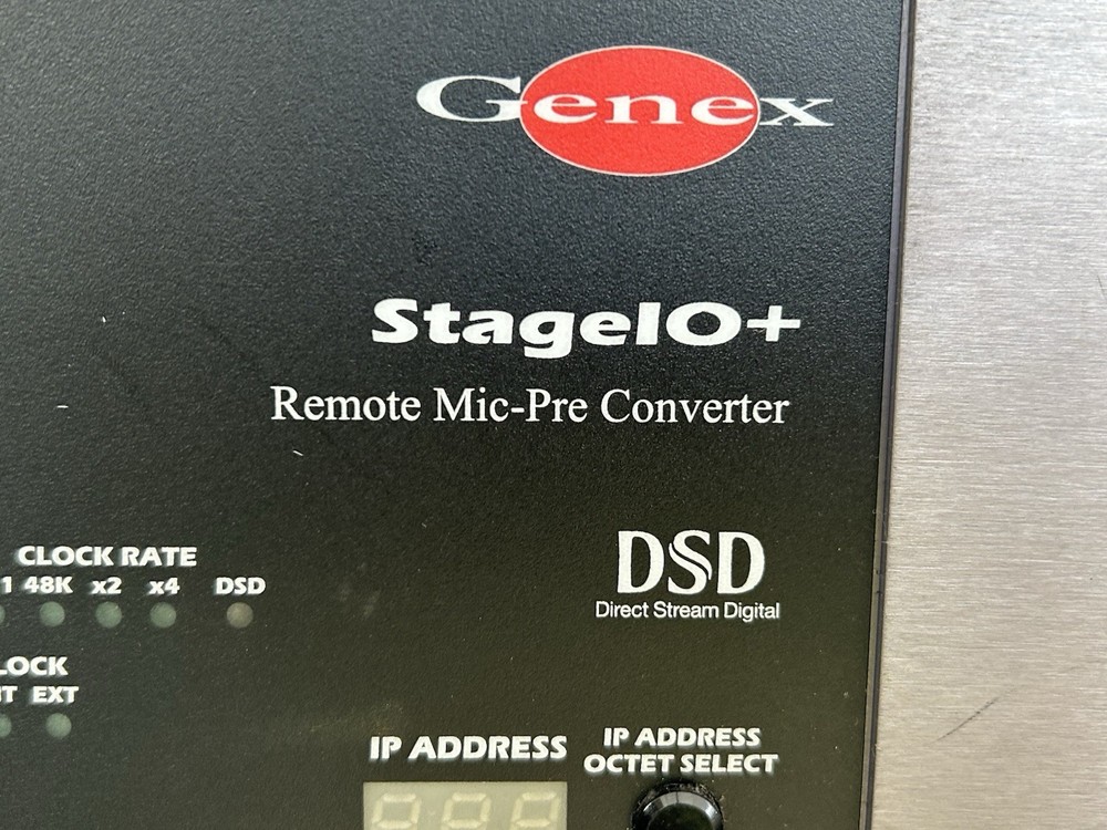 Genex StageIO+ 48 Channel Remote controlled microphone preamp system complete