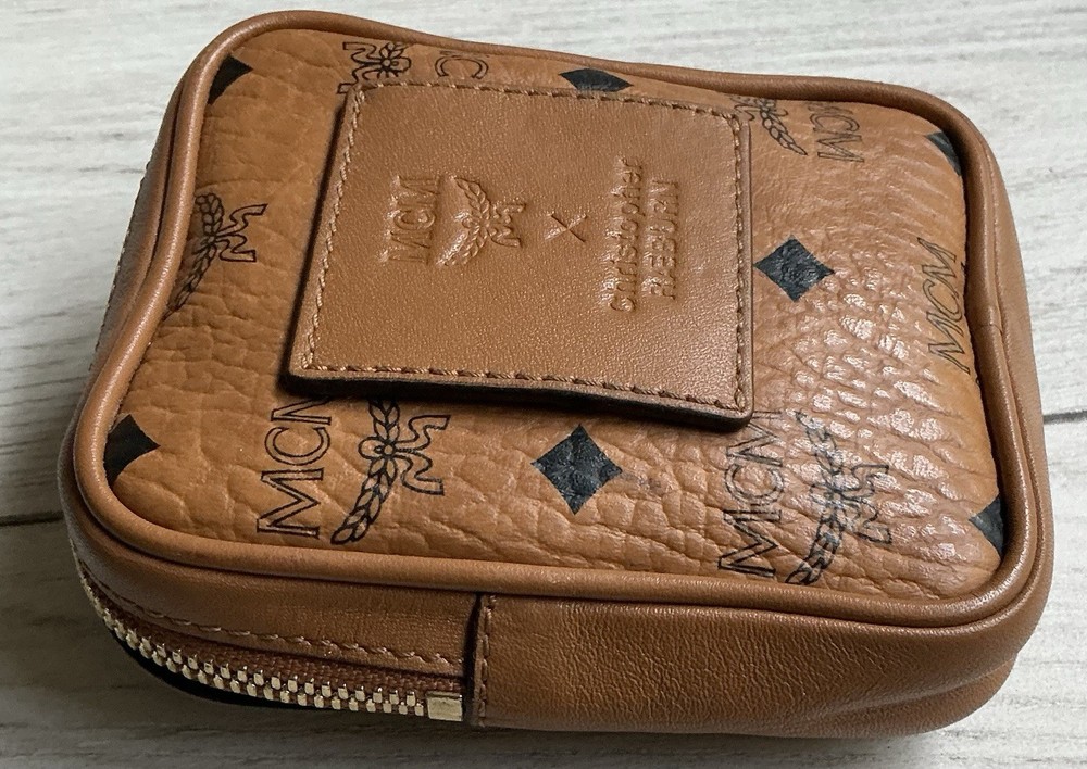 MCM Belt Bag Cristopher Raeburn Limited Edition Cognac Logo No Strap EUC