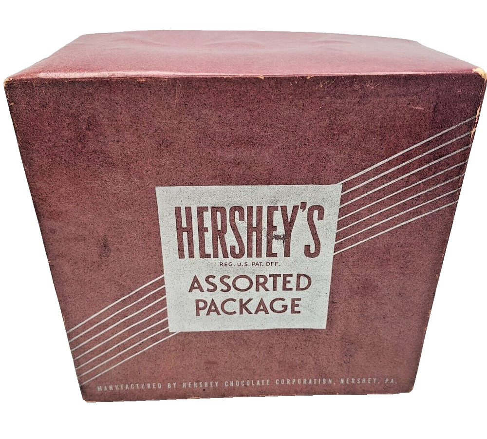 Vintage Hershey's Assorted Package Empty Candy Cardboard Box