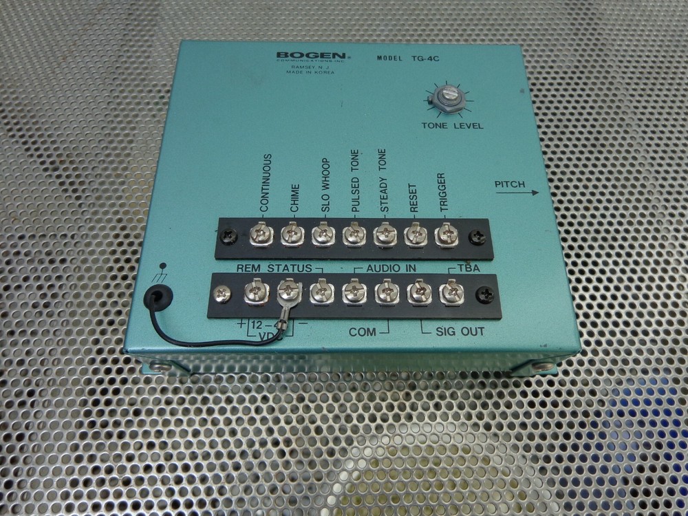 Bogen Communications TG-4C Compact Multitone Generator (NO AC ADAPTER)