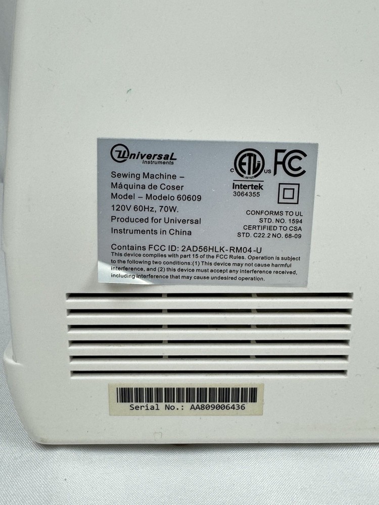 Spiegel 60609 - 350 Stitch Computerized Sewing Machine UNTESTED AS-IS