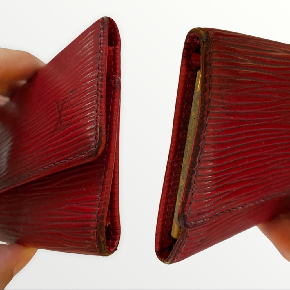 Louis Vuitton Folding Red Epi 6 Multicles Hook Key Ring