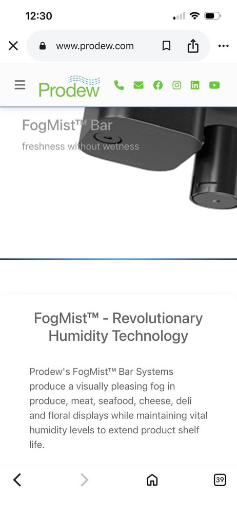 Prodew Fogmist Bar System