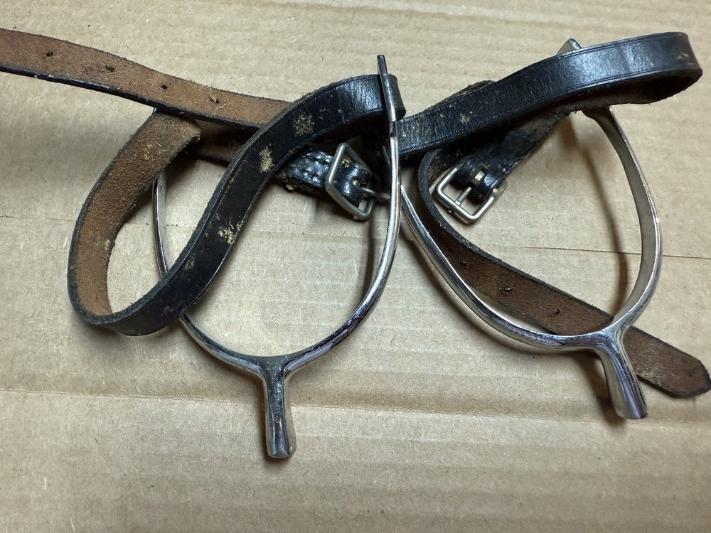 Equestrian Leather Spur Straps Vintage