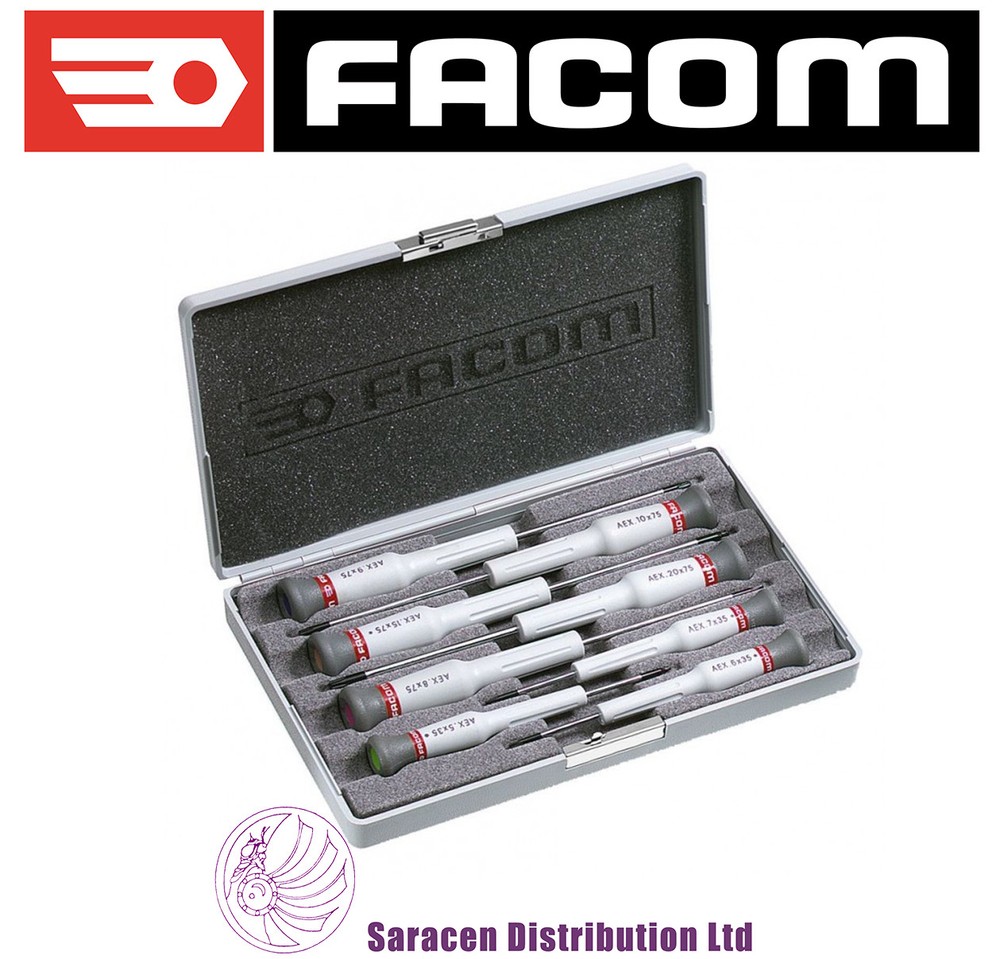 FACOM MICRO-TECH 8-PIECE PRECISION SCREWDRIVER SET TORX, T5 - T20 - AEX.J2