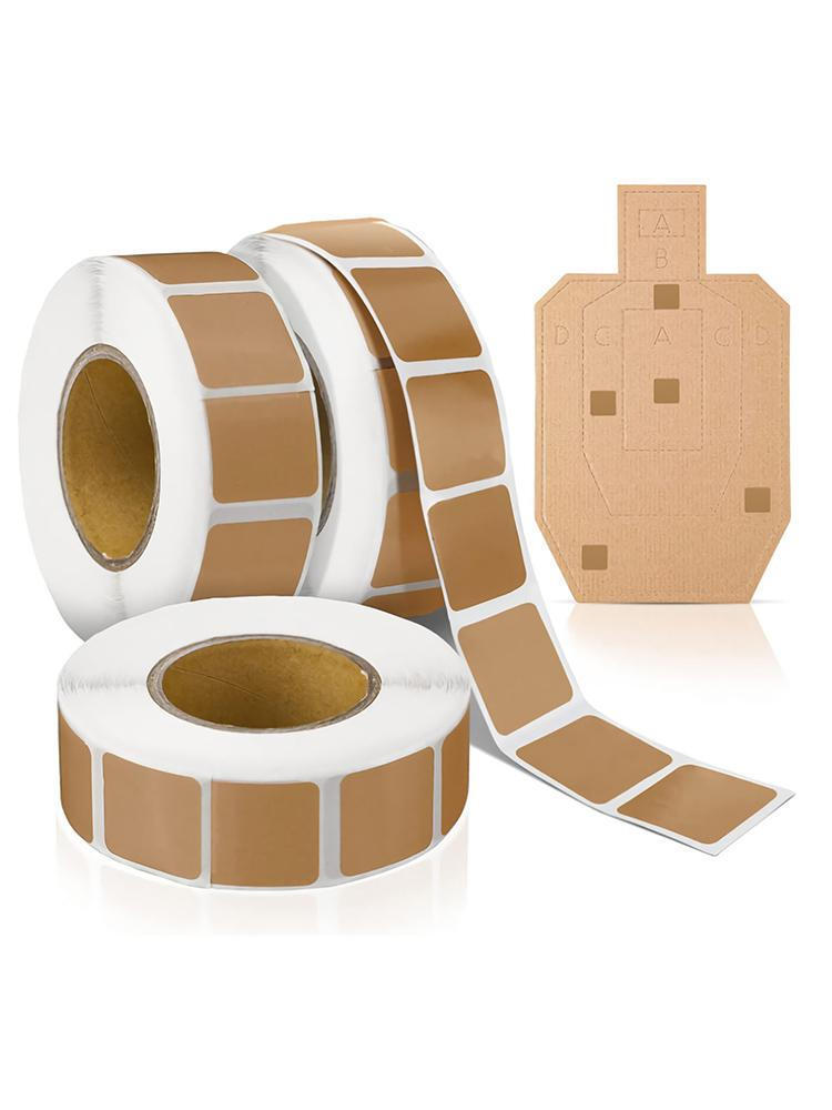 3 Rolls Action Target Paster Brown Square Repair Shooting Range Target Paster