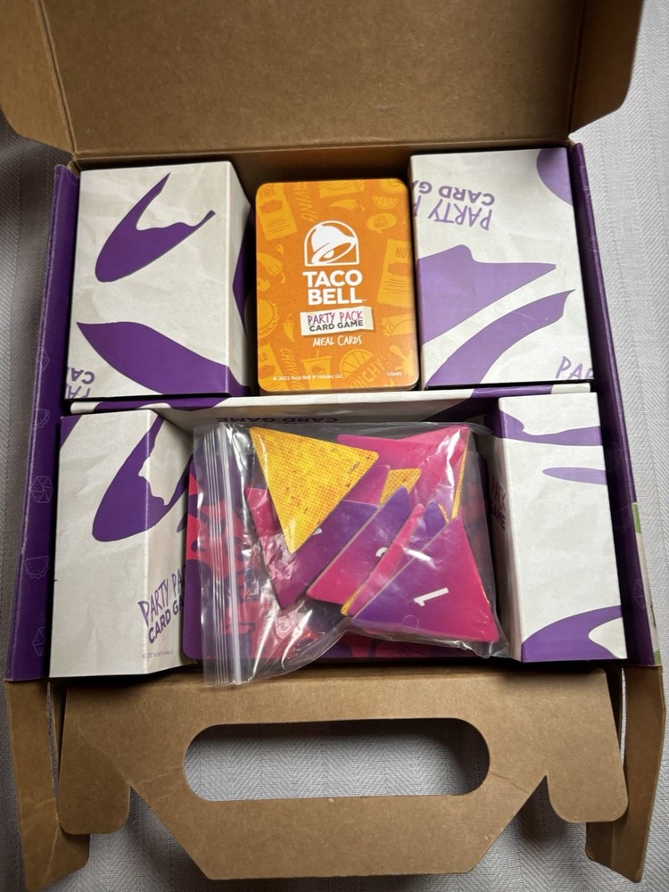 Taco Bell Party Pack Card Game Complete Set Open Never Played