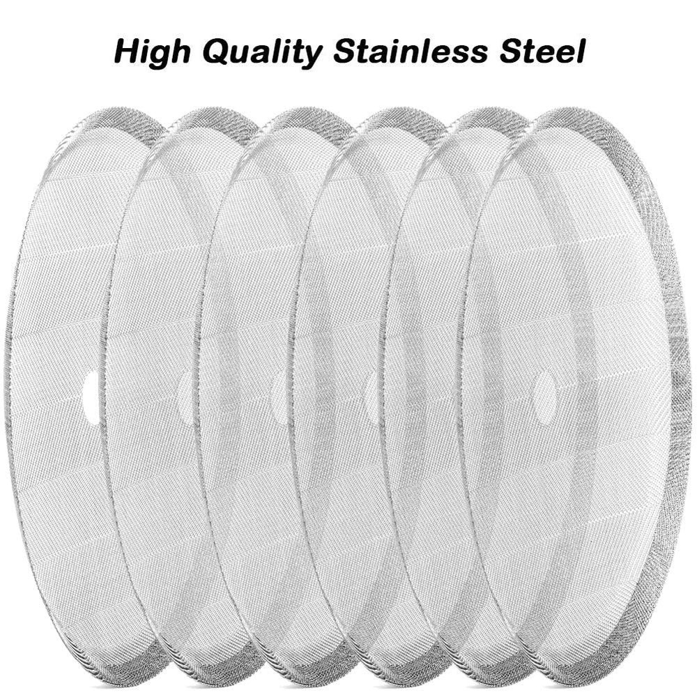 ACKLLR 4 Pack French Press Replacement Filter 150mesh-4pack, Silver