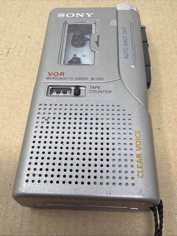 Sony M-530V Handheld Cassette Voice Recorder Untested