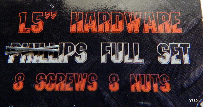 Black Longboard Skateboard 1.5" Phillips Full Set Hardware