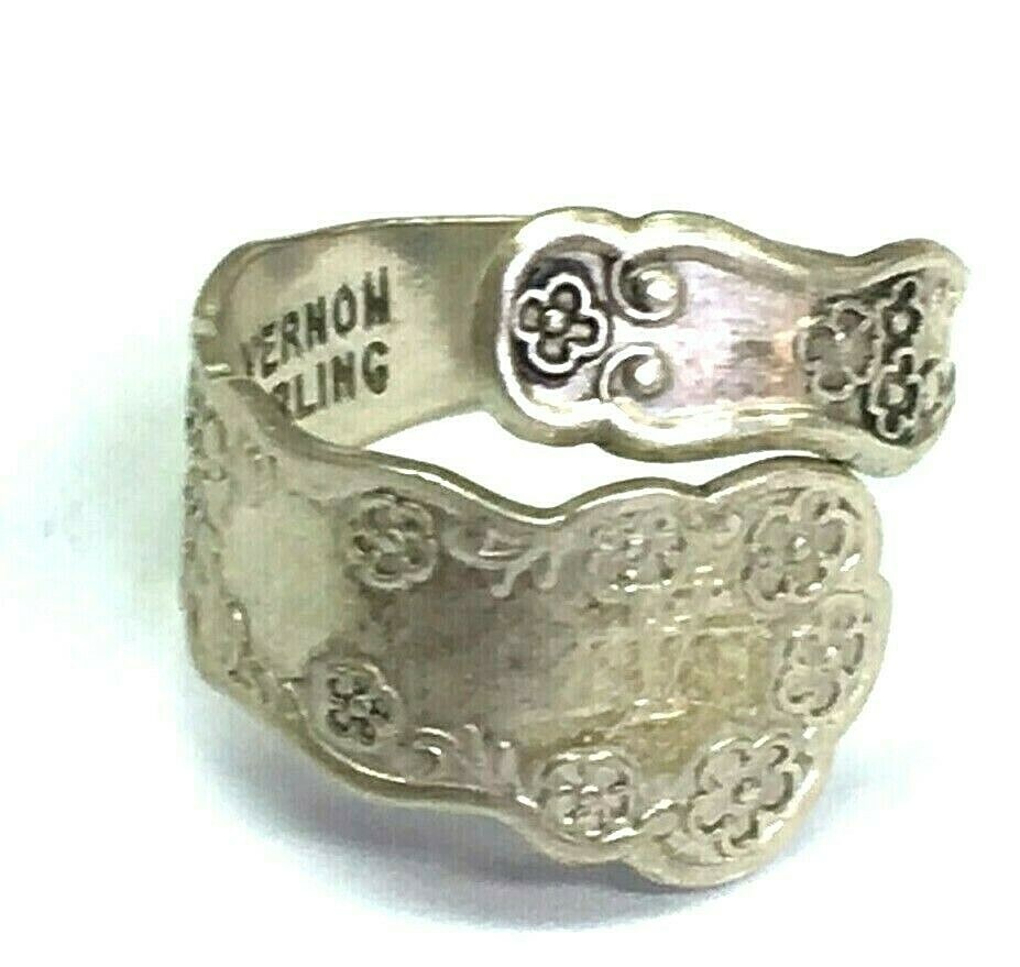 Signed L Vernon Sterling Silver 925 Adjustable Ring
