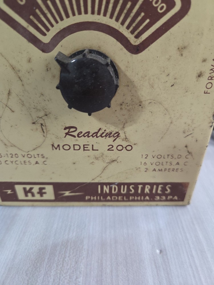 KF Industries Speed Control Reading Model 200 Train Controller - Not Tested