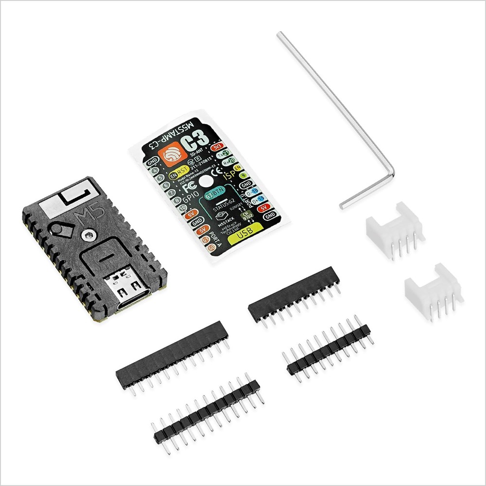 Official M5Stamp C3 Mate Development Board With Pin Headers IoT Module