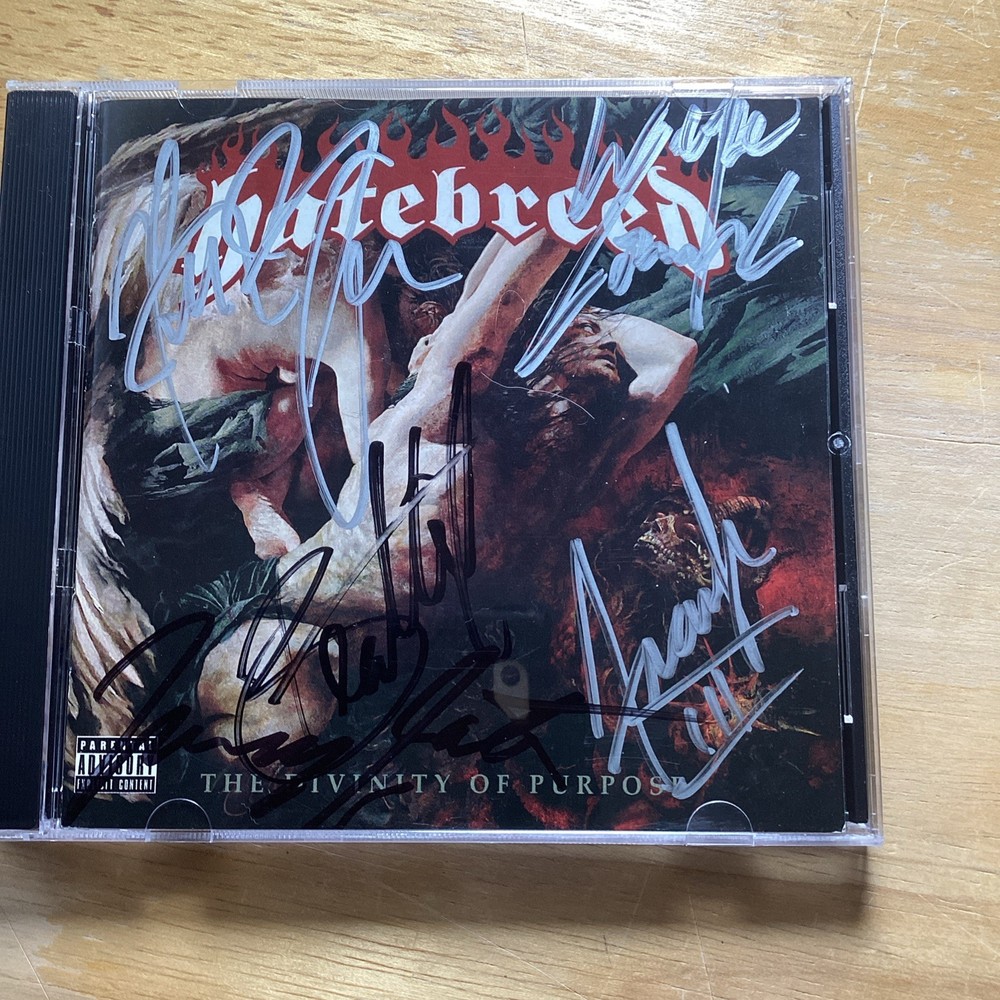Hatebreed Autographed CD Cover JSA Authentication. No CD