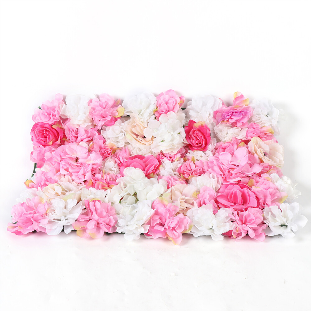 20Pcs Artificial Flower Wall Artificial Rose Panel for Wedding Proposal Venue