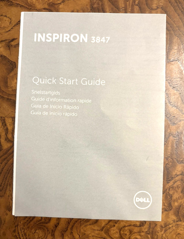 Dell Inspiron 3847 Quick Start Guide