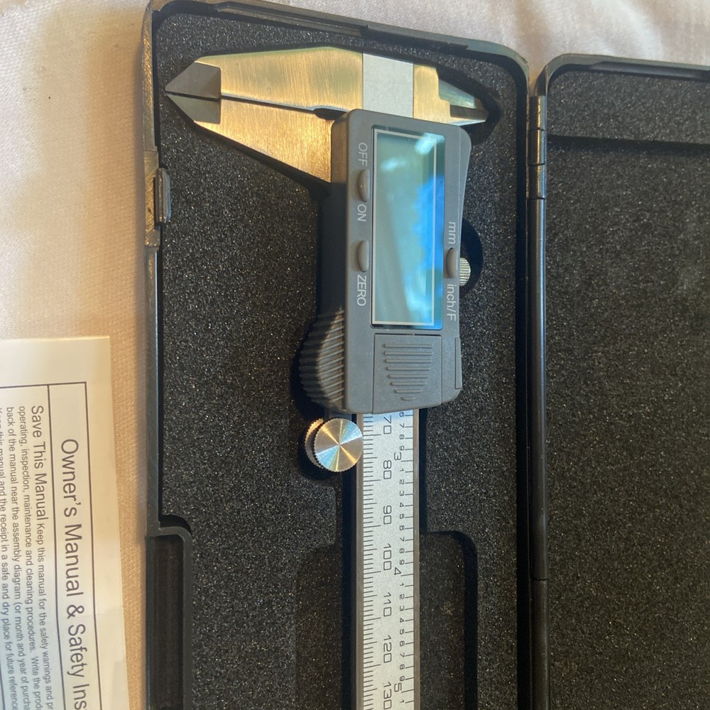 Pittsburgh 6” Digital Caliper Electronic Metric Untested