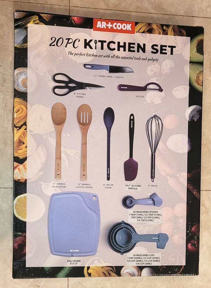 NEW AR+COOK 20 Piece Kitchen Set