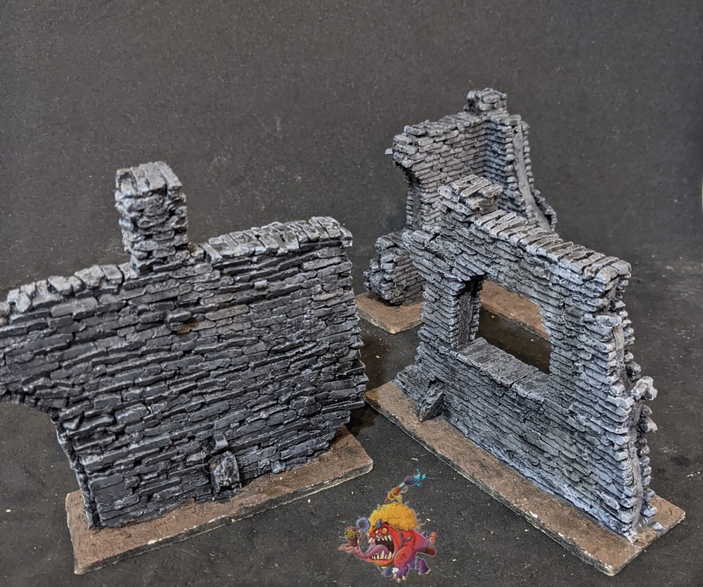 Castle Ruins wargaming terrain sceanery Painted