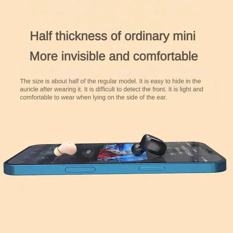 FRAZCOM Wireless Bluetooth 5.3, Waterproof Earphone Invisible In-Ear Earbuds