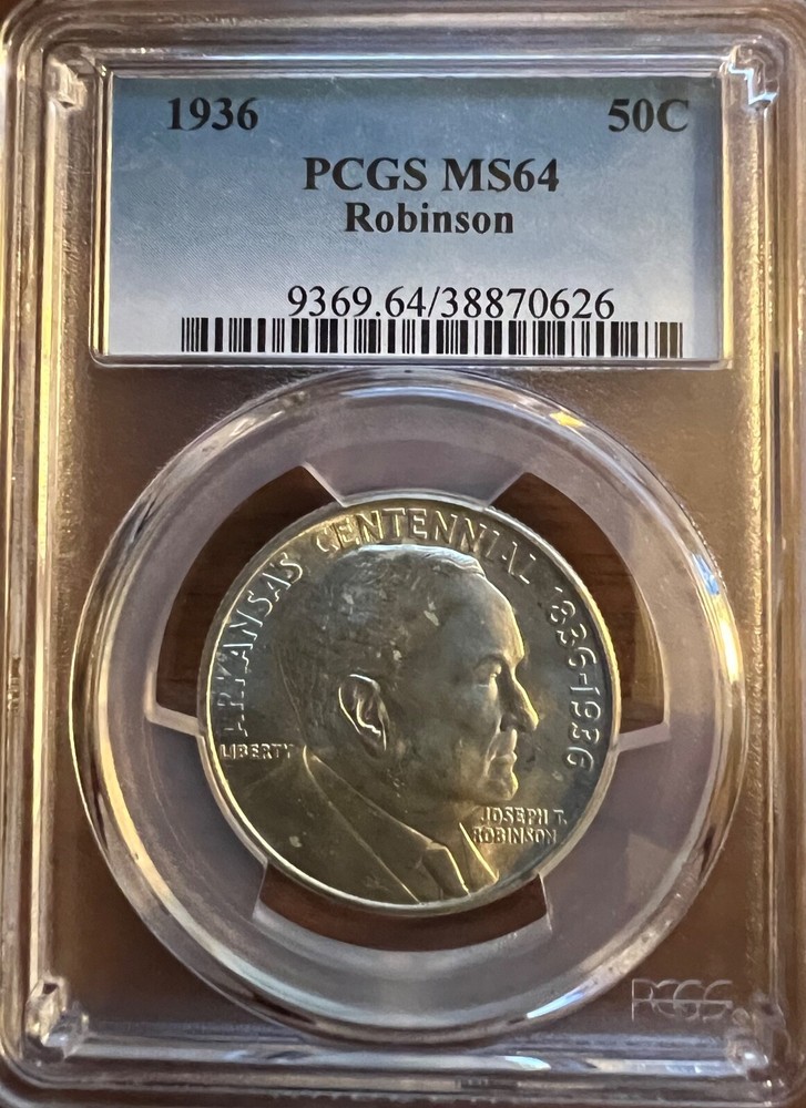 1936 Arkansas Centennial Half Dollar MS64