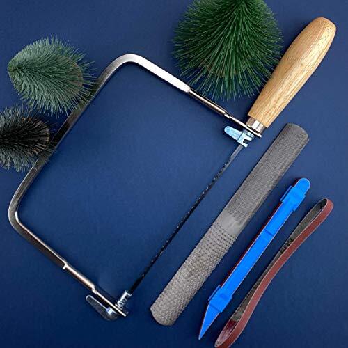 Excel 8-Piece Model Builders Tool Set - Includes Coping Saw with Blades, Hand...