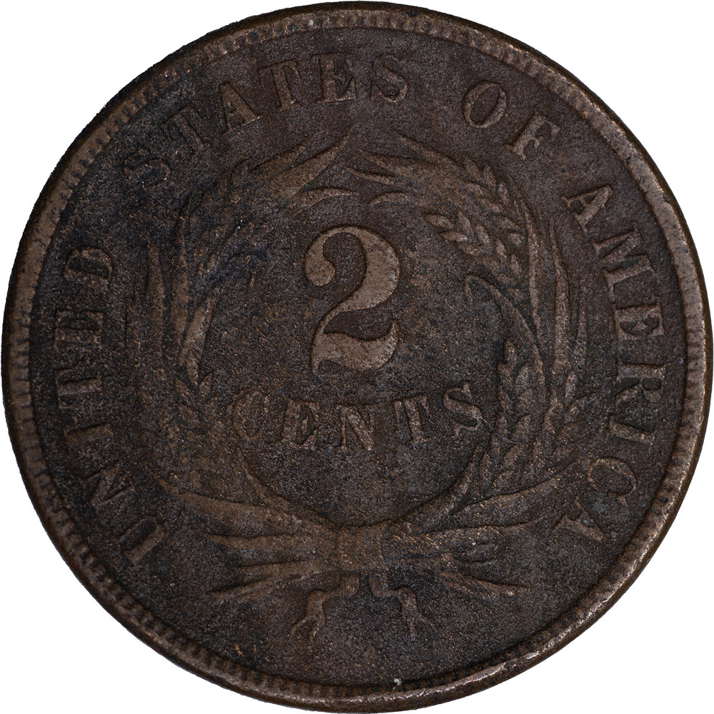 1868 2 Cent Piece ~ VF Detail