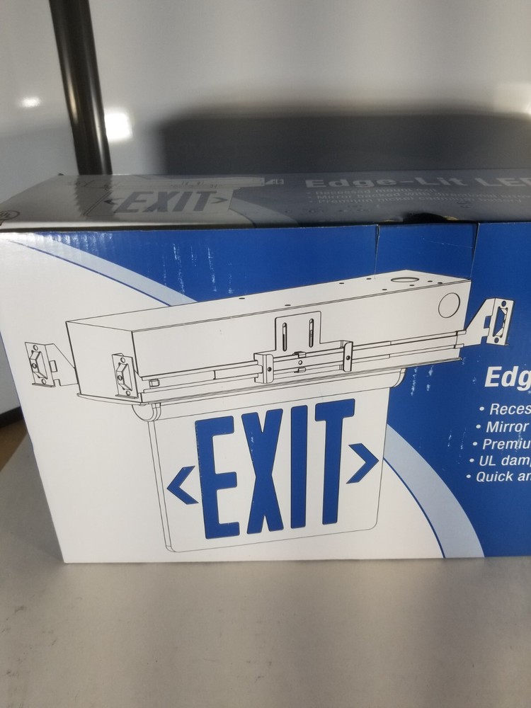 Compass CELS1RNE LED Emergency Exit Sign Red Letter Please Read Description