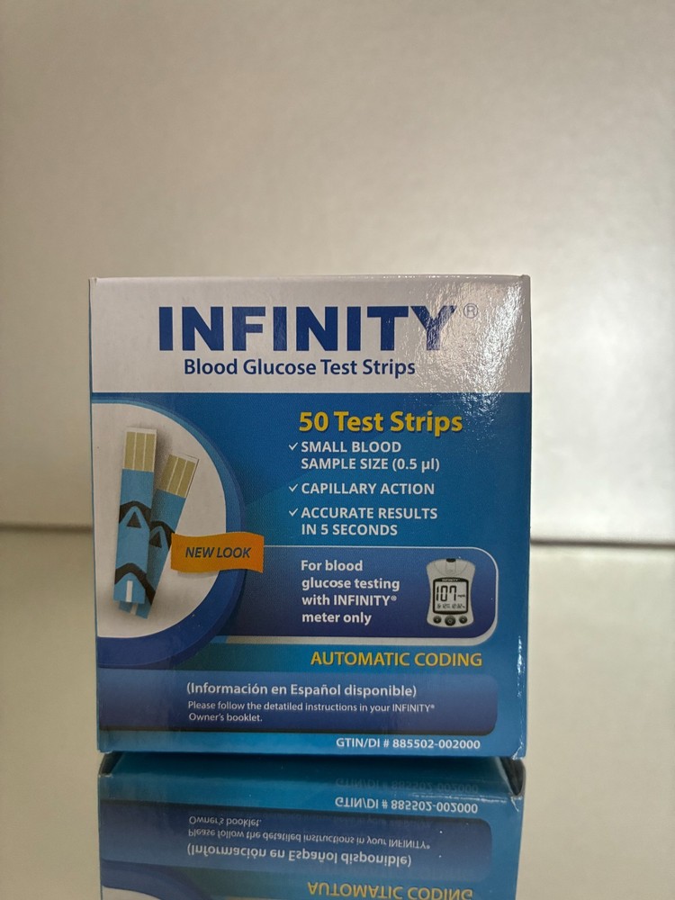 INFINITY Blood Glucose Test Strips 2000 Qty PLUS METER. Exp 08/2027.