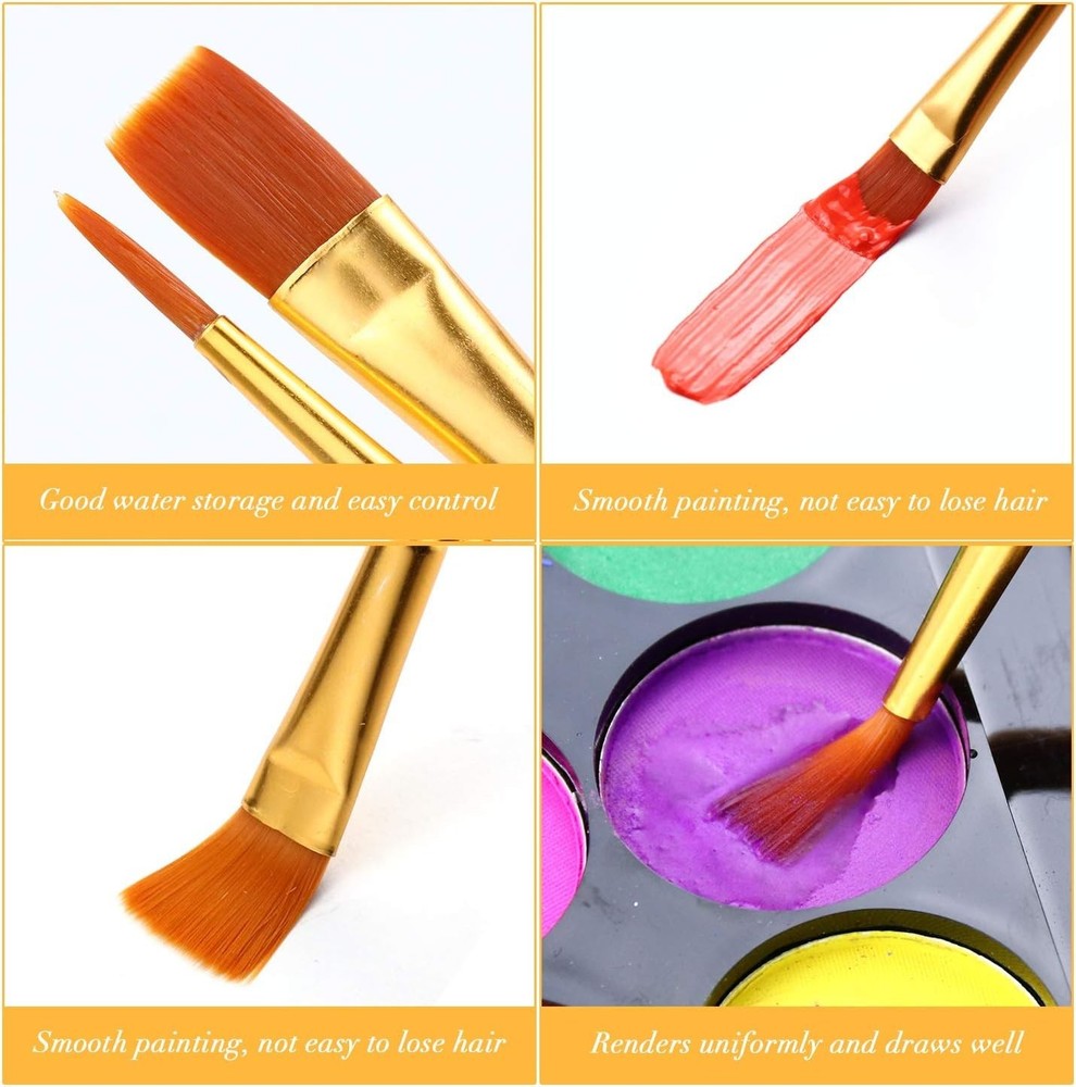 All-Purpose 10-Piece Multi-Functional Paint Brush Set - Easy to Clean & Maintain