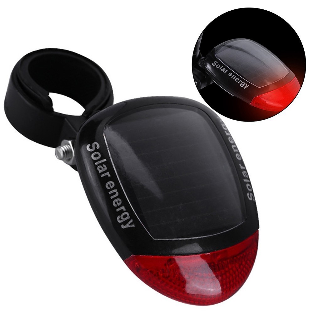 Sustainable Cycling Solution LED Solar Bicycle Tail Light with 2 Modes