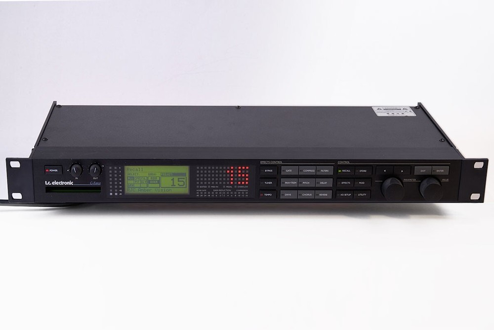 TC Electronic G-Force Digital Guitar Multi Effects Processor, 1U 1RU Rack Mount