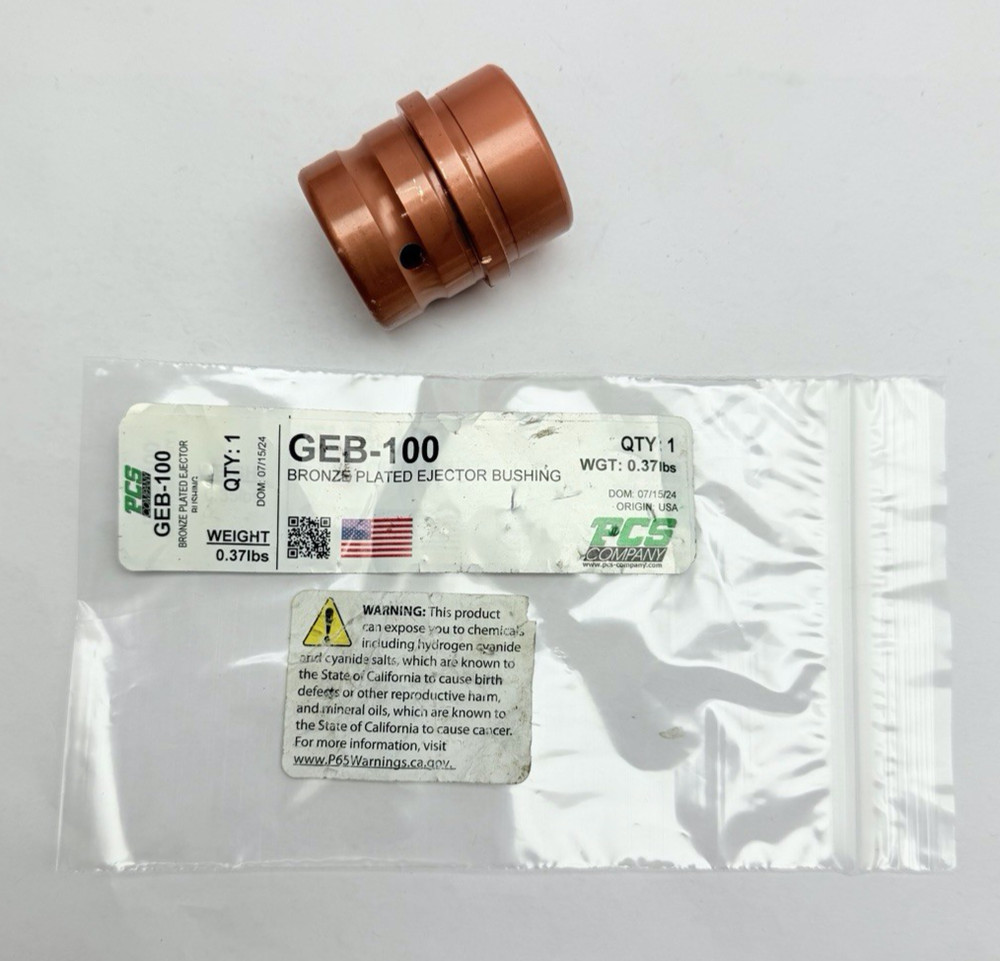 GEB-100 PCS, Bronze Plated Ejector Bushing