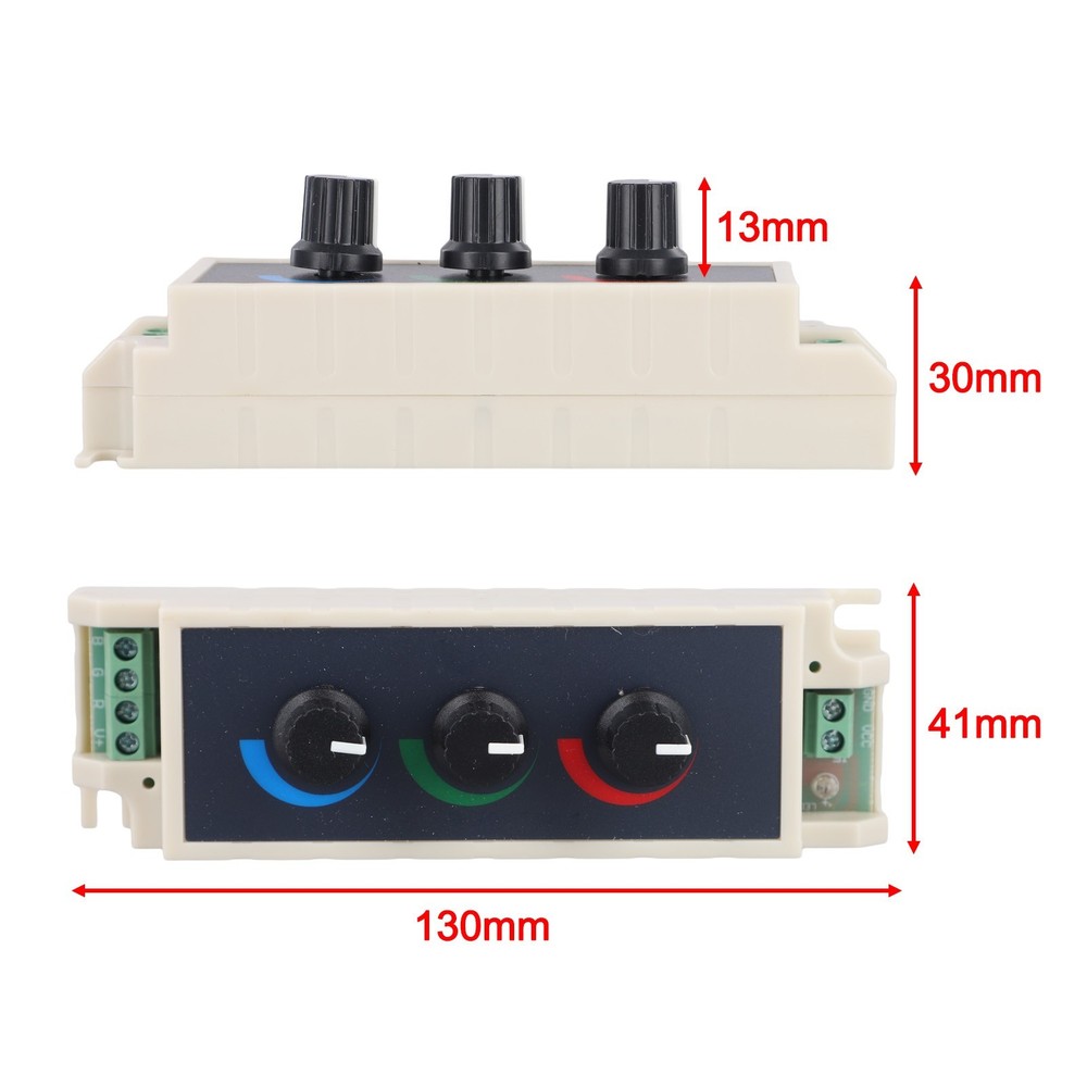 LED Lighting Control Dimmer Adjustable Brightness Three Channel Output