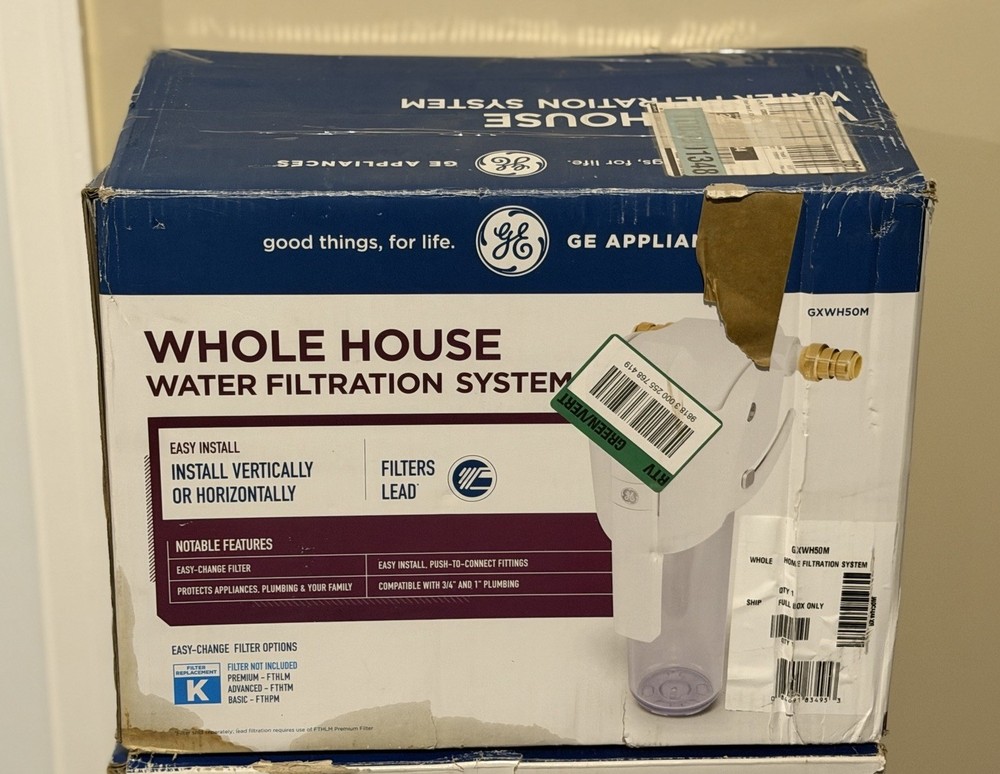 GE Whole Home Water Filtration System Model GXWH50M Un-Used Filter Sold Separate