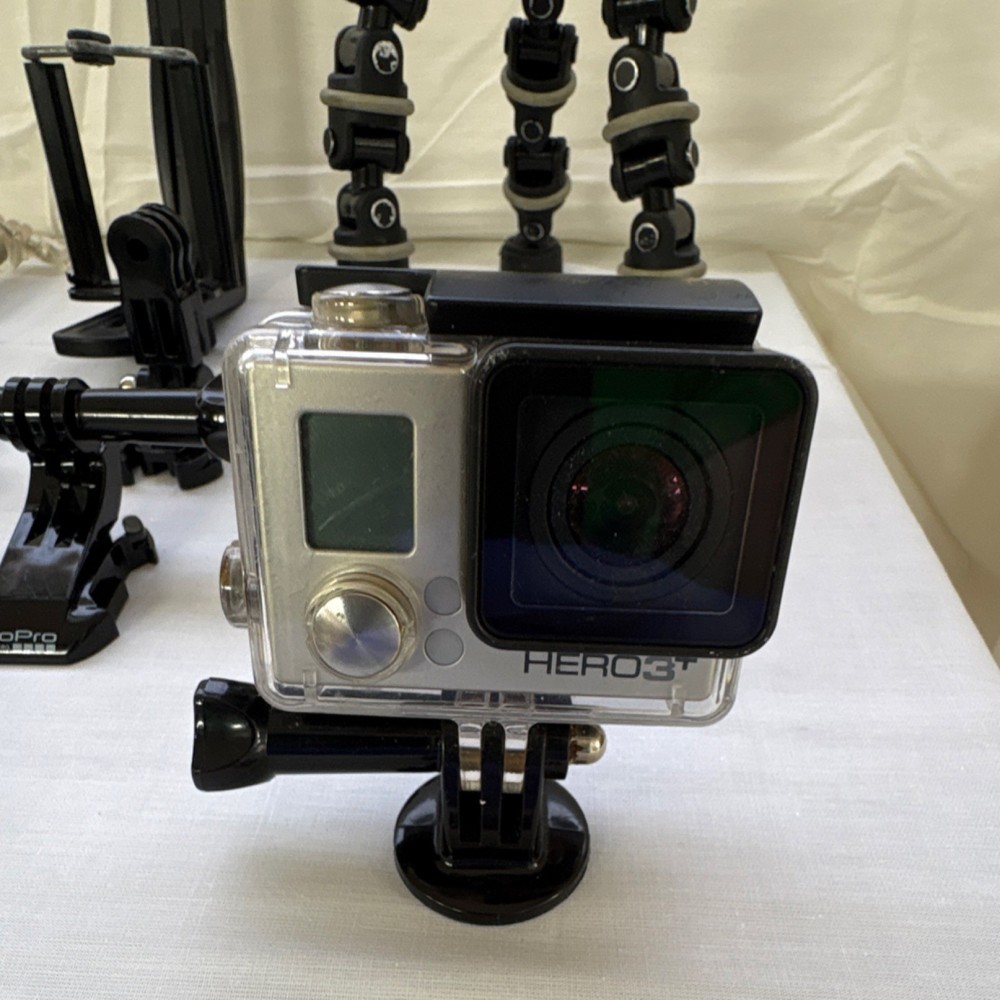 GoPro HERO3+ Camera, Mounts, Tripod, Straps, microSD Card Accessory Bundle
