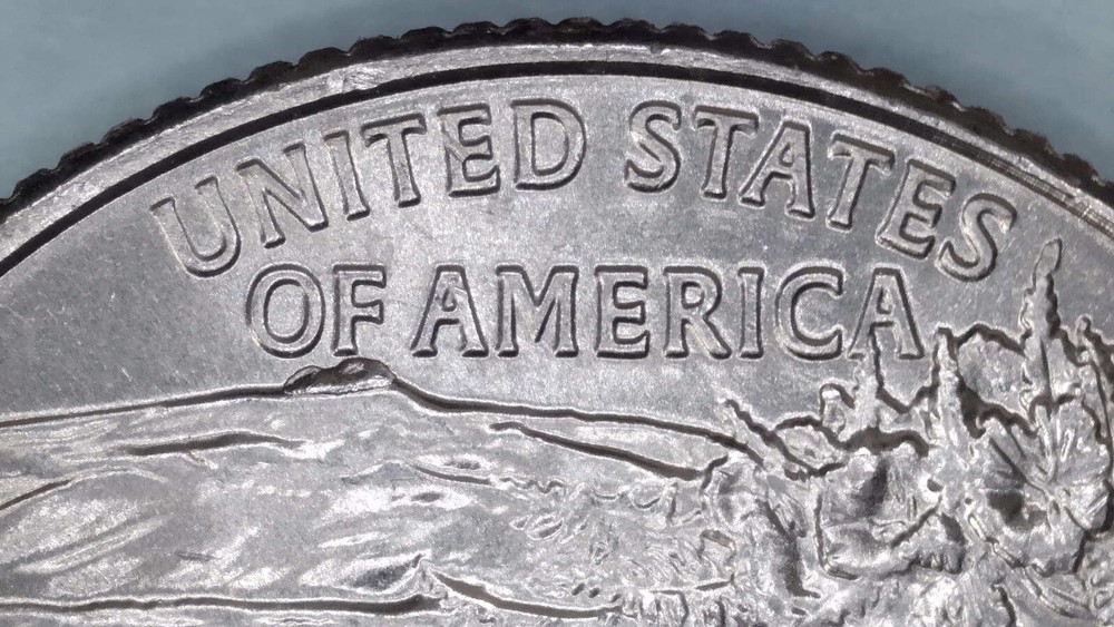 2019 P Edith Kanaka 'Ole Quarter Die Break Chip Mountain. Errors. #182