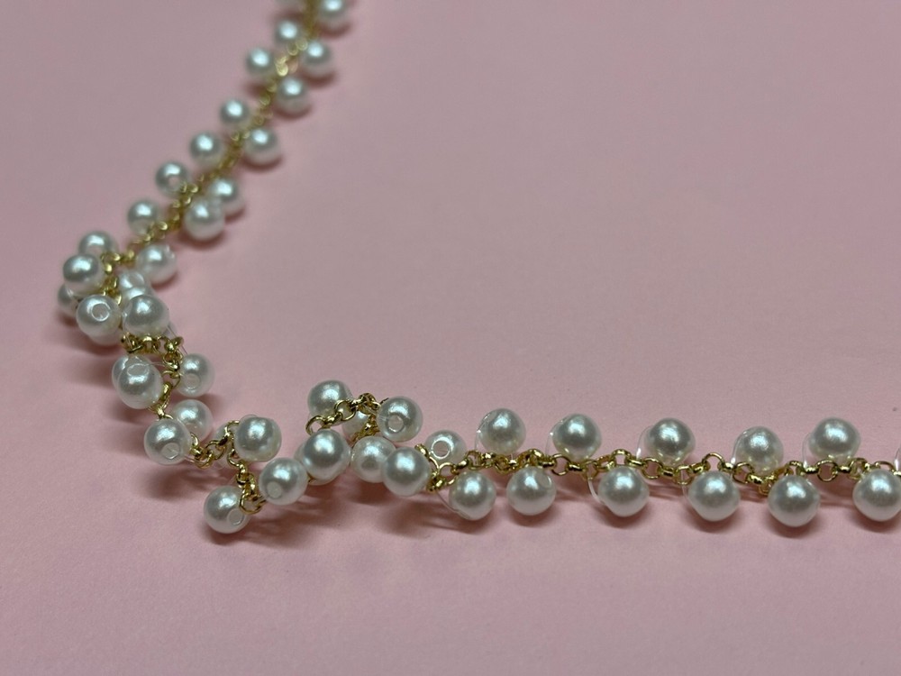 Pearl Link Gold Flexible Necklace