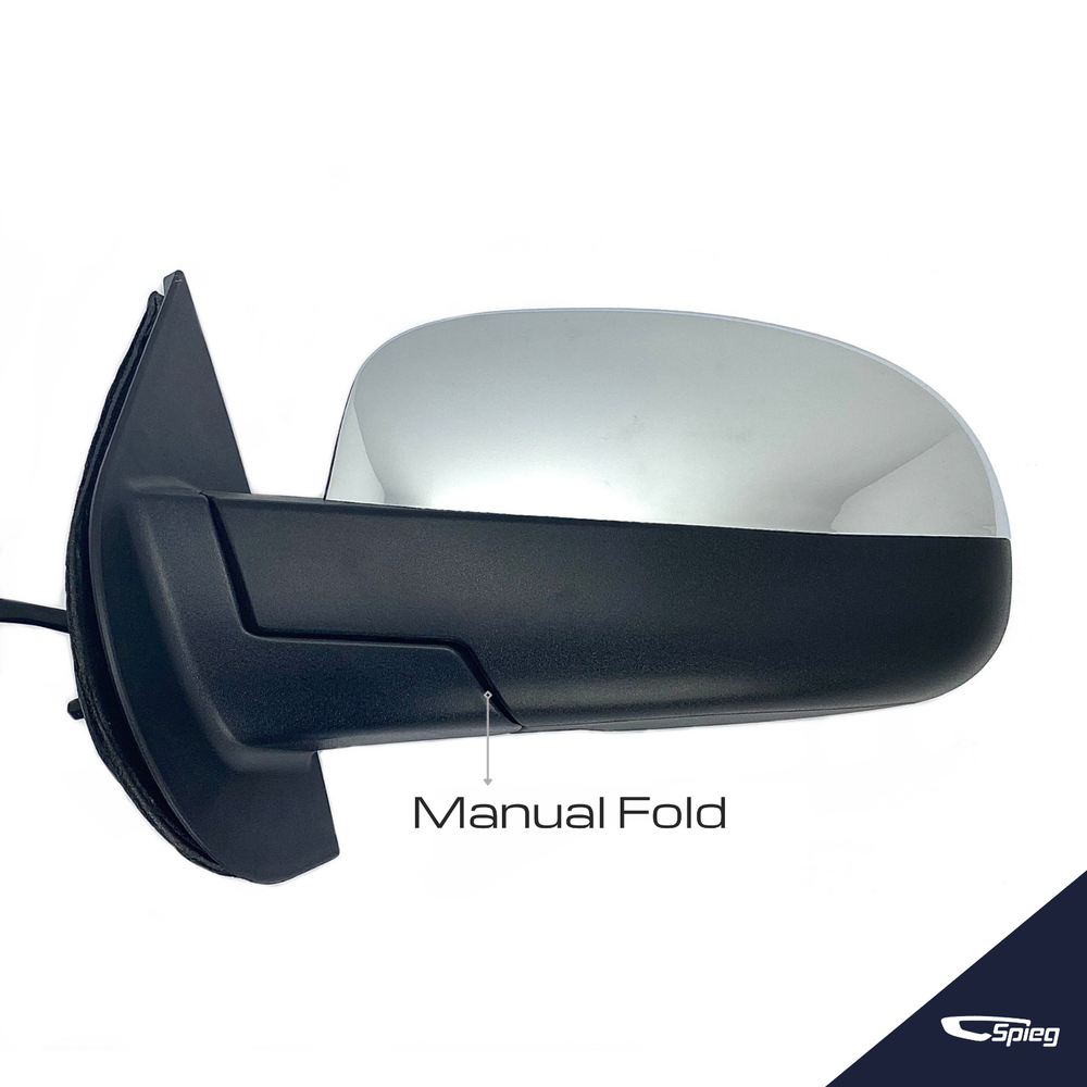 Side Mirror for 2007-13 CHEVY SUBURBAN SILVERADO Power Heated Chrome DRIVER SIDE