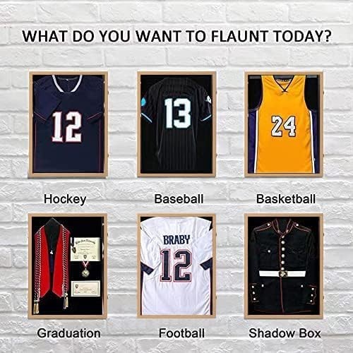 Jersey Frame Display Case - Jersey Display Case - Large Lockable Frames Shado...