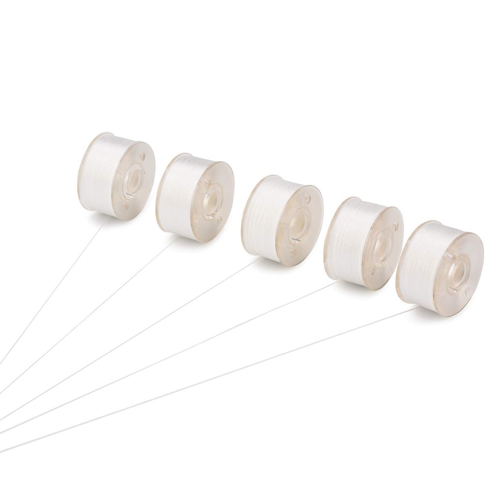 Simthread 144pcs Embroidery Pre-Wound Bobbins Thread, Class 15 Type A Size SA...
