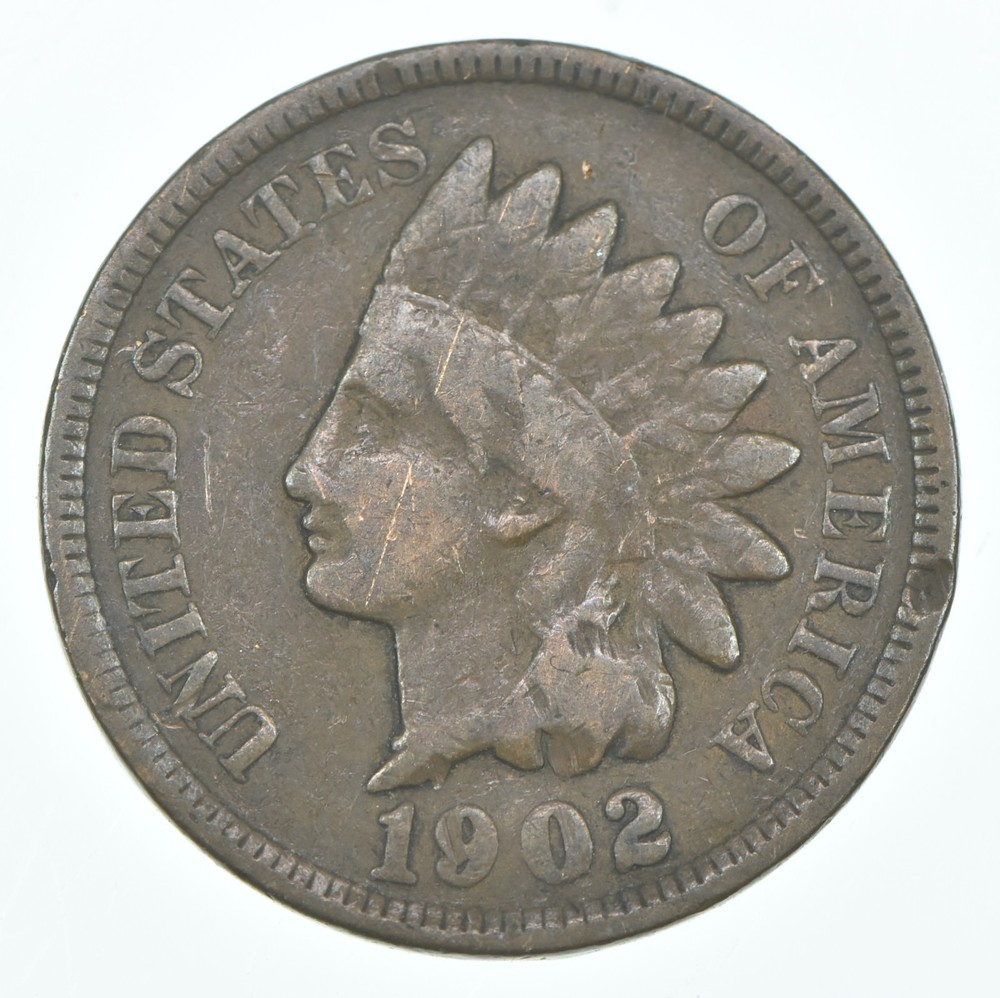1902 Indian Head Cent AC Average Circ